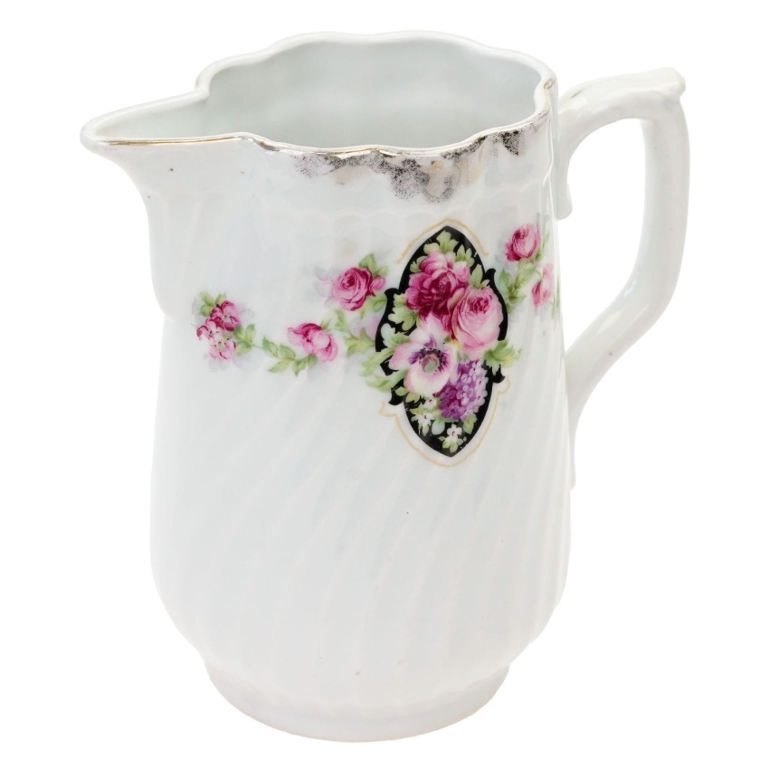 68497 DUŻY MLECZNIK DZBANEK Z KWIATOWYM MEDALIONIE (1).jpg