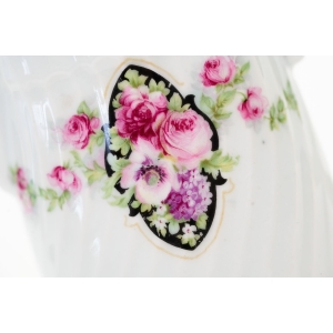 68497 DUŻY MLECZNIK DZBANEK Z KWIATOWYM MEDALIONIE (3).JPG