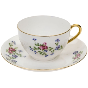 68607 LIMOGES FILIŻANKA ZE SPODKIEM CHABRY RÓŻYCZKI I ZŁOCENIA (1).jpg