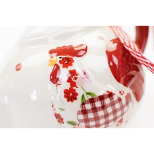 68842 WIELKANOC KOGUT CERAMICZNY CZAJNIK BIAŁO-CZERWONY STYLIZOWANY (3).JPG