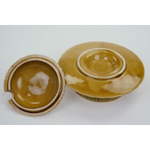 68901 SARREGUEMINES MAJOLIKA CUDOWNY OWOCOWY POJEMNIK NA KONFITURY WISIENKI (5).JPG