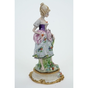 68904 L SERAFIN CAPODIMONTE PIĘKNA FIGURA DAMY JESIENNEJ - JESIENI (4).JPG