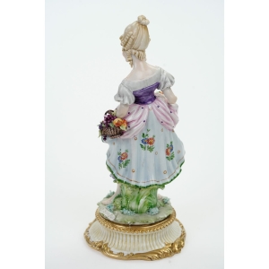 68904 L SERAFIN CAPODIMONTE PIĘKNA FIGURA DAMY JESIENNEJ - JESIENI (5).JPG