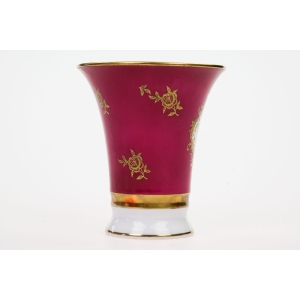 68965 SCHUMANN ŚLICZNY BORDOWY WAZON KRATER KOLOROWE KWIATY (2).JPG
