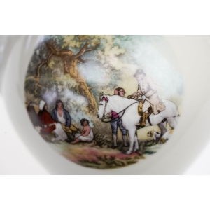 68966 ZEH SCHERZER KOŚĆ SŁONIOWA ZŁOCENIA, BORDOWY GARNITUR DO MOKKI ZE SCENKAMI (3).JPG