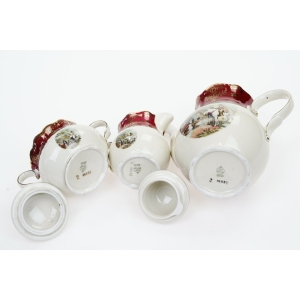 68966 ZEH SCHERZER KOŚĆ SŁONIOWA ZŁOCENIA, BORDOWY GARNITUR DO MOKKI ZE SCENKAMI (6).JPG