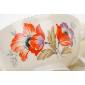 68997 BRACIA BENEDIKT CZESKIE ART-DECO FILIŻANKA ZE SPODKIEM W KWIATKI (3).JPG