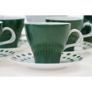 69071 THOMAS ROSENTHAL T. WIRKKALA FINLANDIA GRÜN ŚWIETNY SERWIS DO KAWY NA 4 OSÓB (4).JPG