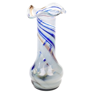 ZSRR CZERWONY MAJ SZKŁO ARTYSTYCZNE BARWNY WAZON