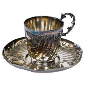 69325 ART NOUVEAU GALLIACHRISTOFLE PLATEROWANA SREBREM FILIŻANKA ZE SPODKIEM (1).jpg