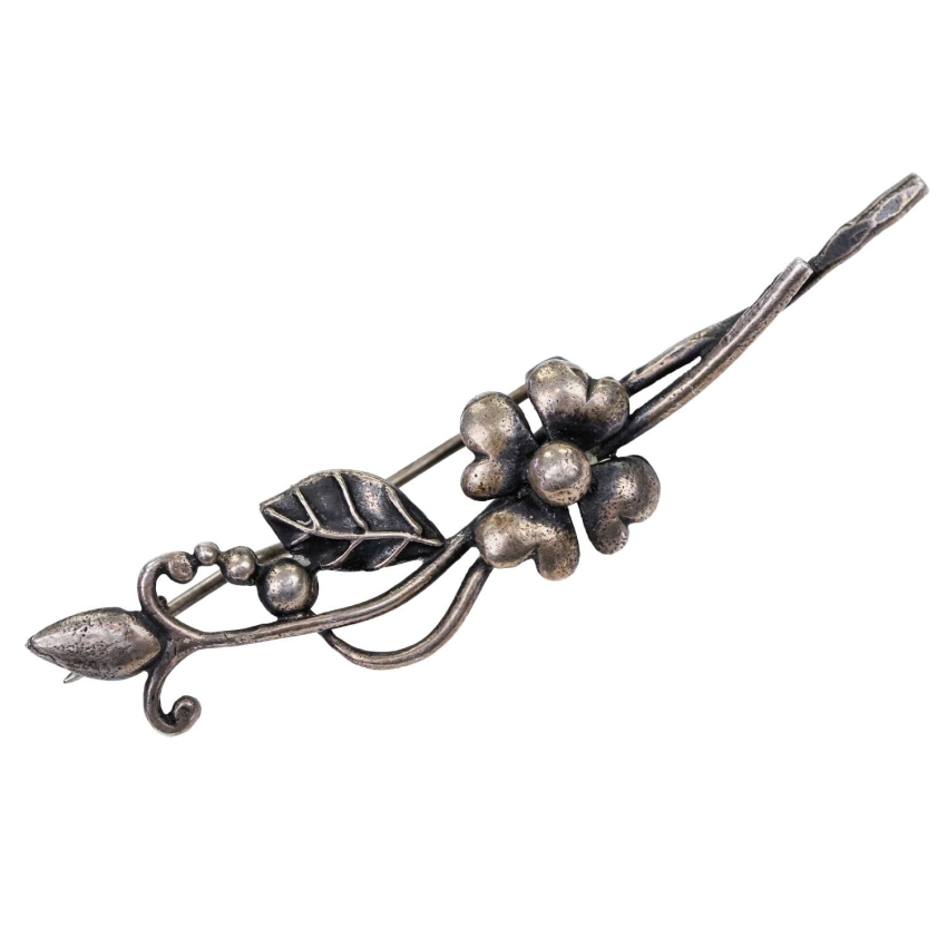 66643 ORNO SREBRNA BROSZA KWIAT PRÓBA 3 WAGA 2,9 (1).jpg