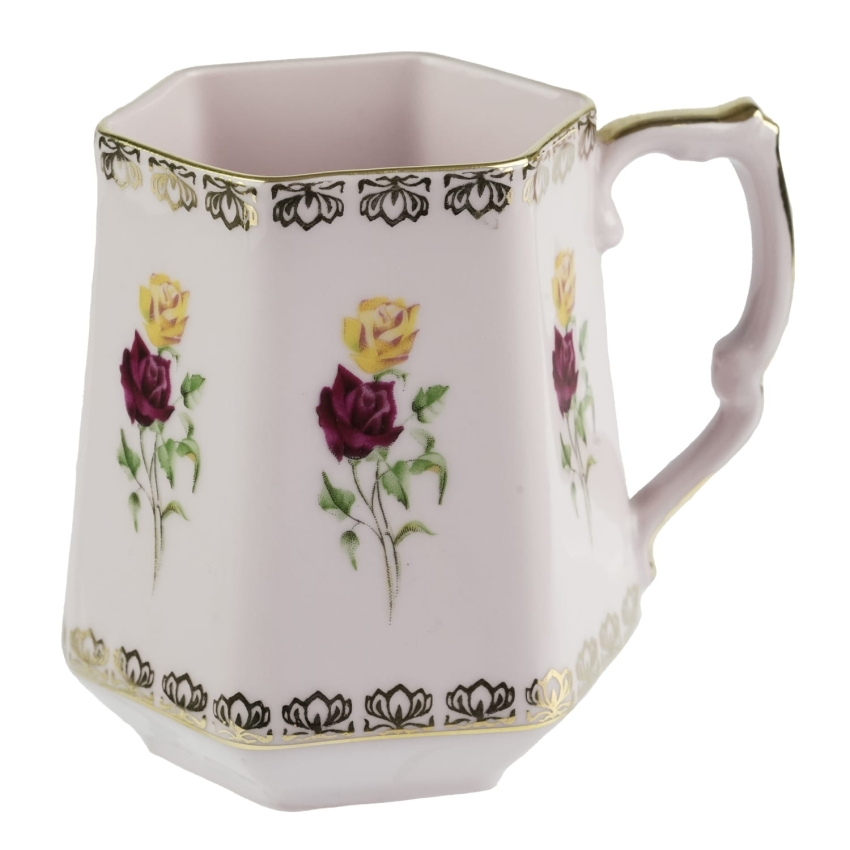 39964 STRUŽNA GRANIASTY KUBEK Z RÓŻOWEJ PORCELANY RÓŻE (1).jpg
