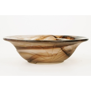 69401 WALTHER ORLA RARYTAS SZKŁO ORALIT SEPIA CLOUD MISECZKA ART-DECO (2).JPG