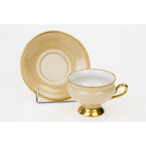 69419 KOPENHAGA KREMOWO-BEŻOWA FILIŻANKA ZE SPODKIEM (3).JPG