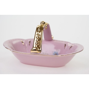 69717 CHODOV ANFRA KOSZYCZEK Z RÓŻOWEJ PORCELANY BUKIETY KWIATÓW (2).JPG