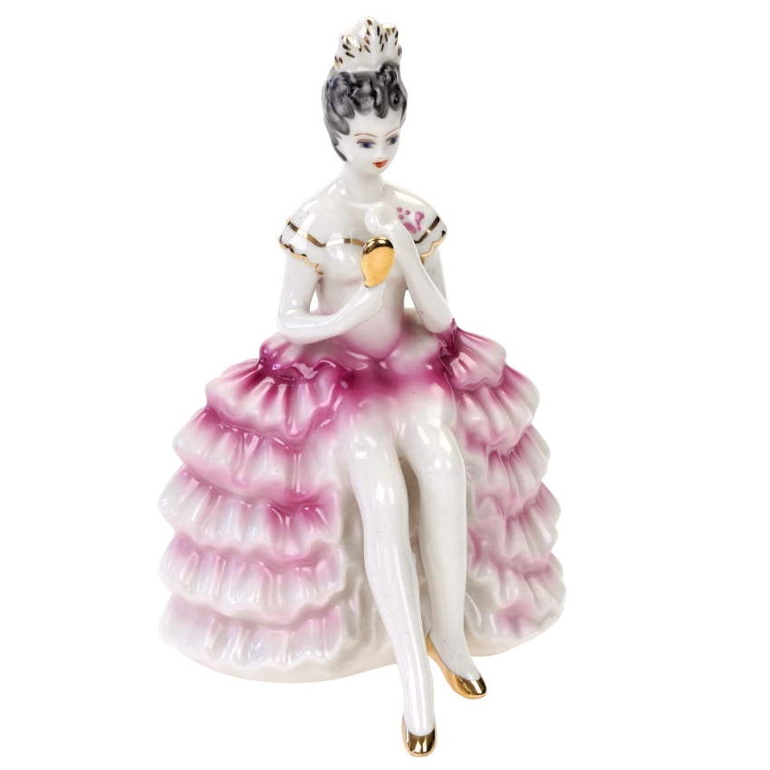 69738 JEZELA DAMA Z LUSTERKIEM DAMA ZE ZWIERCIADŁEM FIGURKA RĘCZNIE MALOWANA (1).jpg