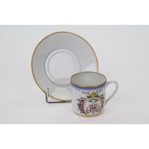 69755 PORCELAINE D’AUTEUIL – PARIS MOKKA ZE SPODKIEM Z MONOGRAMEM (4).JPG