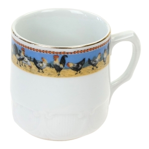 69877 BRACIA BENEDIKT ART-DECO STARY KUBEK KOGUTY I KURKI (1).jpg