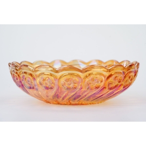 69938 INWALD ELINKE CARNIVAL GLASS IRYZOWANA MISA W KWIATUSZKI IRYZOWANE SZKŁO (2).JPG