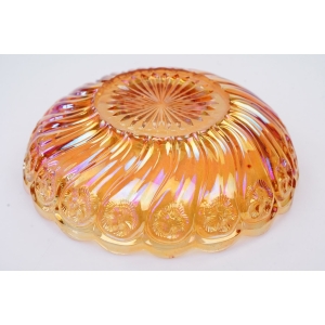 69938 INWALD ELINKE CARNIVAL GLASS IRYZOWANA MISA W KWIATUSZKI IRYZOWANE SZKŁO (5).JPG