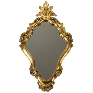70004 PIĘKNE STYLIZOWANE LUSTRO W ZŁOTEJ RAMIE O WYMYŚLNYM KSZTAŁCIE 51 x 31 cm (1).jpg