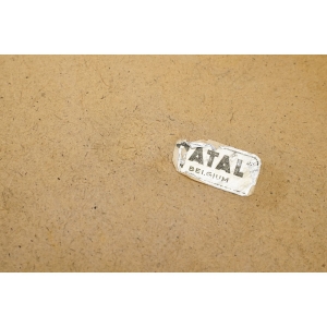 70004 PIĘKNE STYLIZOWANE LUSTRO W ZŁOTEJ RAMIE O WYMYŚLNYM KSZTAŁCIE 51 x 31 cm (7).JPG