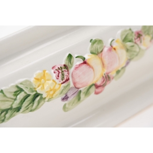 70050 CERAMICZNA ŻARDINIERA OSŁONKA NA DONIOCĘ DONICZKA GIRLANDY KWIATÓW I OWOCÓW (2).JPG