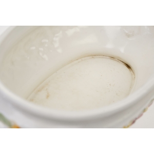 70050 CERAMICZNA ŻARDINIERA OSŁONKA NA DONIOCĘ DONICZKA GIRLANDY KWIATÓW I OWOCÓW (5).JPG