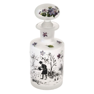 70051 STARA KARAFKA NA PERFUMY OGRODNIK I FIOŁKI I (1).jpg