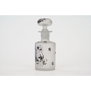 70051 STARA KARAFKA NA PERFUMY OGRODNIK I FIOŁKI I (2).JPG