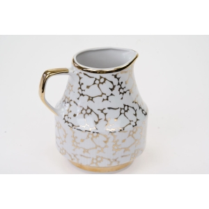 70071 CHODZIEŻ ROMAN MLECZNIK DZBANUSZEK DO ŚMIETANKI BIEL I ZŁOCENIA II (3).JPG