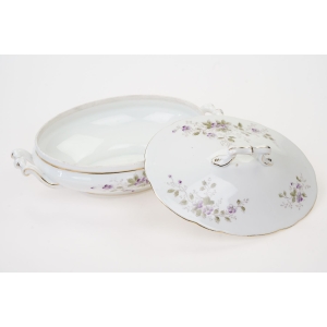 70154 SECESJA WAZA TERYNA CAŁA W FIOŁKI RĘCZNIE MALOWANE CUDEŃKO (5).JPG