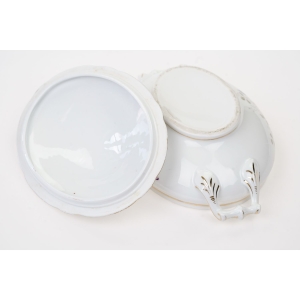 70154 SECESJA WAZA TERYNA CAŁA W FIOŁKI RĘCZNIE MALOWANE CUDEŃKO (6).JPG