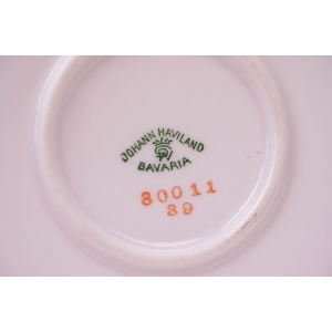 70162 HAVILAND DUŻA BOMBONIERA ART-DECO Z RÓŻOWEJ PORCELANY ORIENTALNE DEKORACJE (6).JPG