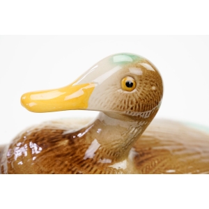 70215 CERAMICZNY POJEMNIK FORMA NA PASZTET Z KACZKĄ RĘCZNIE MALOWANA (2).JPG