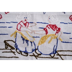 70355 STARA PRZYKUCHENNA MAKATKA RĘCZNIK ŚCIERECZKA ZASŁONKA Z NIEMIECKIM PRZYSŁOWIEM (3).JPG