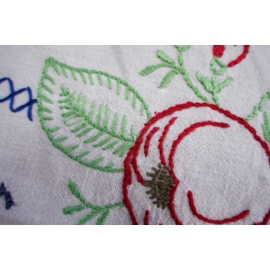 70355 STARA PRZYKUCHENNA MAKATKA RĘCZNIK ŚCIERECZKA ZASŁONKA Z NIEMIECKIM PRZYSŁOWIEM (4).JPG