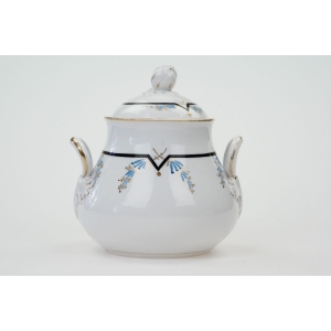 70358 ALLUAUD BIEDERMEIER LIMOGES DUŻA RĘCZNIE MALOWANA CUKIERNICA ZABYTEK (2).JPG