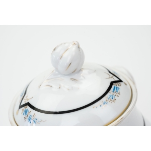 70358 ALLUAUD BIEDERMEIER LIMOGES DUŻA RĘCZNIE MALOWANA CUKIERNICA ZABYTEK (4).JPG