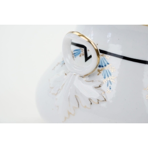 70358 ALLUAUD BIEDERMEIER LIMOGES DUŻA RĘCZNIE MALOWANA CUKIERNICA ZABYTEK (5).JPG