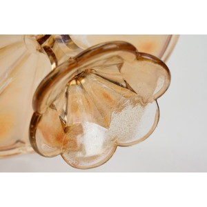 70437 CARNIVAL GLASS IRYZOWANA PATERA NA NODZE TORTOWNICA (5).JPG