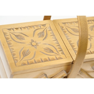 70459 LUDOWY STARY NICIAK NIEZBĘDNIK KRAWCOWEJ RĘCZNIE DEKOROWANY (2).JPG