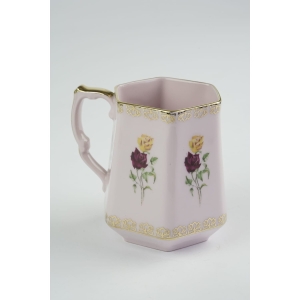 39964 STRUŽNA GRANIASTY KUBEK Z RÓŻOWEJ PORCELANY RÓŻE (5).jpg