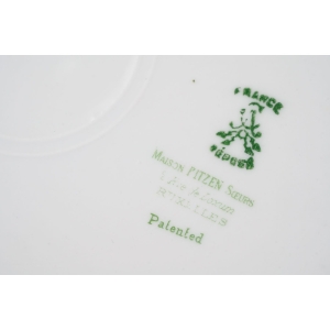 70551 LIMOGES ŚLICZNA SECESYJNA PATERA Z USZAMI GIRLANDY KWIATÓW (5).JPG