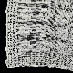 SZYDEŁKOWY SPORY OBRUS W DUŻE KWIATY 210 X 150 CM