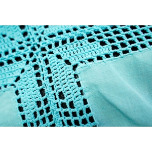 70665 SZYDEŁKO I LNIANE WSTAWKI OBRUS W GWIAZDY W TURKUSIE 80 X 80 CM (3).JPG