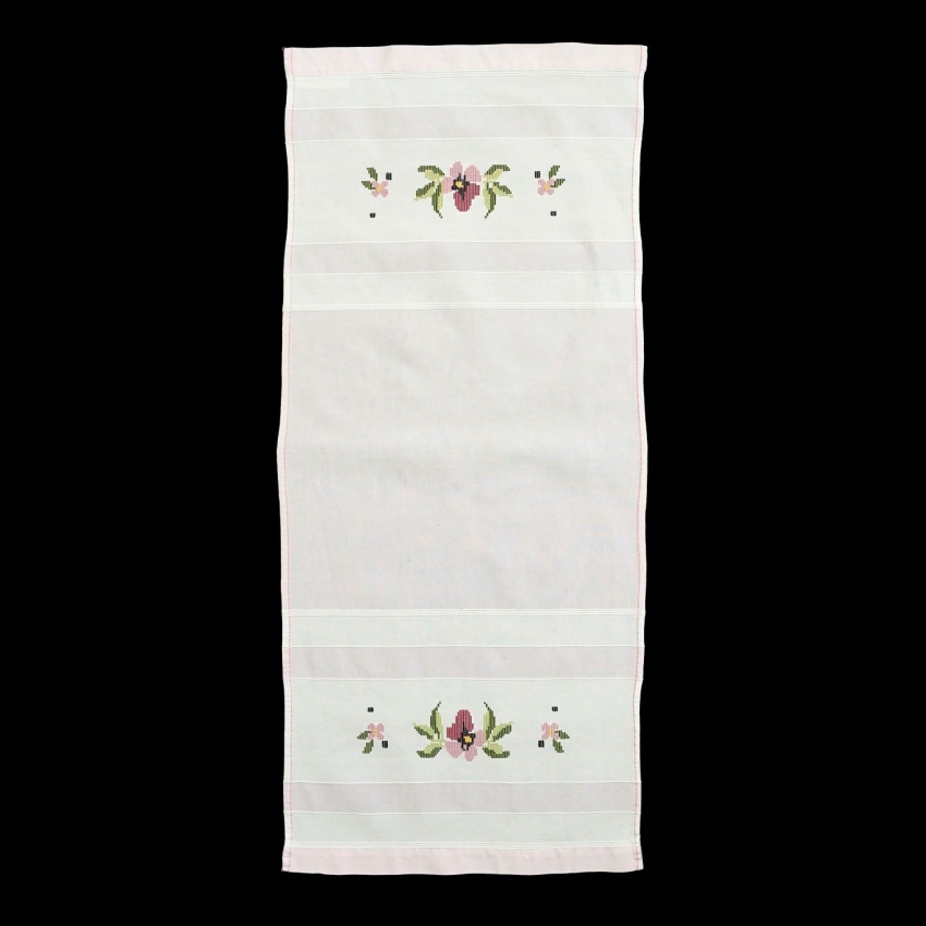 70689 BIAŁO-RÓŻOWY BIEŻNIK HAFTOWANE BRATKI 89 X 39 CM (1).jpg