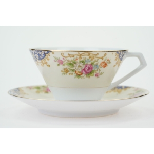 70703 NORITAKE KOLEKCJONERSKA RĘCZNIE MALOWANA FILIŻANKA ZE SPODKIEM (2).JPG