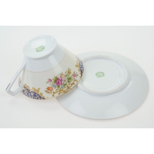 70703 NORITAKE KOLEKCJONERSKA RĘCZNIE MALOWANA FILIŻANKA ZE SPODKIEM (5).JPG