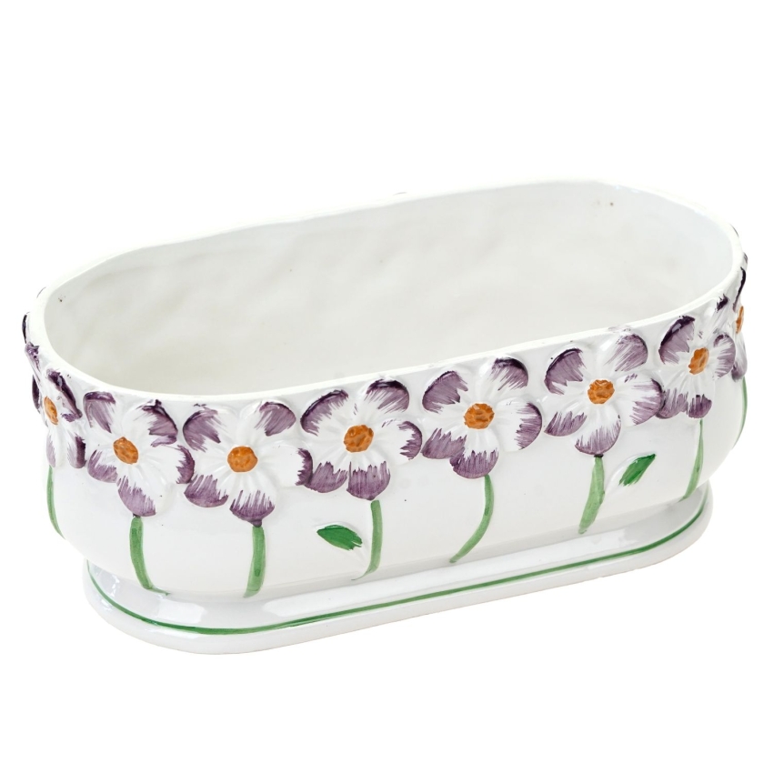 70713 BASSANO ŚLICZNA RĘCZNIE MALOWANA ŻARDINIERA DONICZKA DONICA OSŁONKA NA DONICĘ (1).jpg